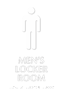 Mens Locker Room Graphic Sign