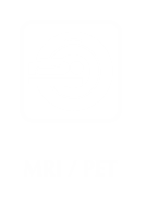 Engraved MRI/PET Sign with Magnetic Resonance Imaging Symbol