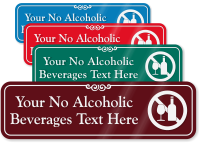 No Alcoholic Beverages Symbol Sign