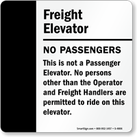 No Passengers Sign