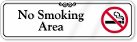 No Smoking Area Designer Wall Sign