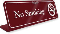 No Smoking Sign Designer Table Signs