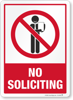 No Soliciting Security Sign