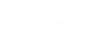 Nurse Station Engraved Sign with Care Staff Symbol