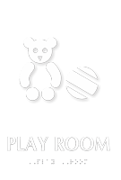 Play Room TactileTouch Braille Sign