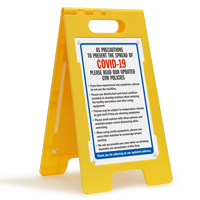 Please Read Our Updated Gym Policies Custom FloorBoss Sign