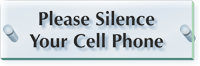 Please Silence Your Cell Phone ClearBoss Sign