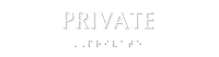 Private Tactile Touch Braille Sign