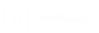 Radiology Engraved Sign with X-Ray Image Symbol