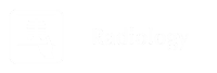 Radiology Hospital Engraved Sign with X-Ray Image Symbol