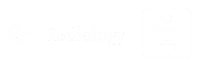 Radiology Engraved Sign with Left Arrow Symbol