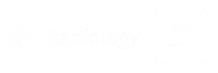 Radiology Engraved Wayfinding Sign with Left Arrow Symbol
