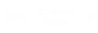 Recovery Room Engraved Sign with Right Arrow Symbol