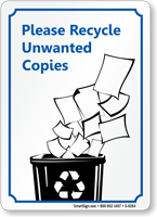 Please Recycle Unwanted Copies