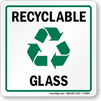 Recycle Glass Label (with graphic)