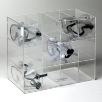 12 Goggle Holder Table Or Wall Mount With Door