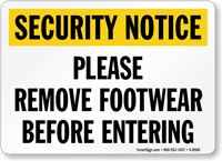 Security Notice:  Sign