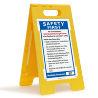Social Distancing Practices In The Pool Area FloorBoss Sign