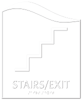 Stairs Exit Pacific Regulatory Sign