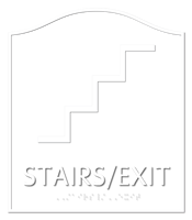 Stairs Exit Santera Regulatory Sign