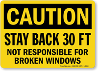 Stay Back 30 Feet