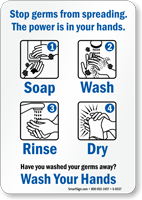 Stop Germs From Spreading Sign