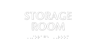 Storage Room Tactile Touch Braille Sign
