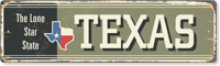 The Lone Star State Vintage Texas Sign