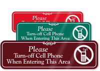 Please Turn-Off Cell Phone Sign