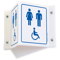 Unisex & Accessible Pictograms Restroom