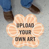 Upload Your Own Art Custom Shape SlipSafe Floor Sign