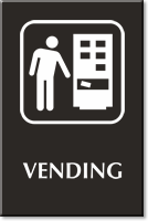 Vending Machine Engraved Sign