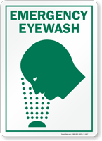 Emergency Eye Wash Sign