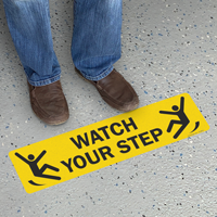 Watch Your Step GripGuard and SlipSafe Floor Sign