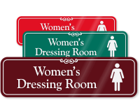 Women's Dressing Room ShowCase Wall Sign