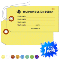 Single Sided Horizontal Warehouse Tag, (4.75" x 2.375")