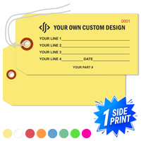 Single Sided Horizontal Warehouse Tag, (6.25" x 3.125")