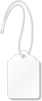 White Merchandise Tag (with strings)