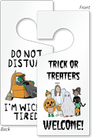 Halloween Do Not Disturb I'm Wicked Tired Tag