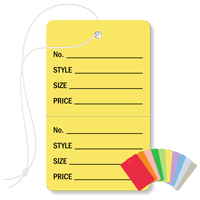 Garment Tag Large with String