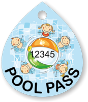 Pool Pass In Water Drop Shape Kids Pool Ball