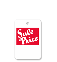 Small white stock red ink No String