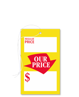 Small Regular Price and Our Price Tag