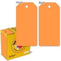 Fluorescent Orange Tag with Fiber Patch