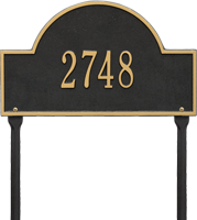 Arch Marker Standard One Line Lawn Plaque