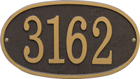 Fast And Easy Oval House Number Plaque