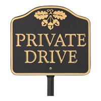 Private Drive GardenBoss Estate Plaque