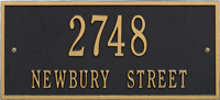 Hartford Standard Two Lines Wall Plaque