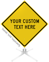 Custom Yellow Roll-Up Sign
