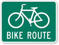 Bicycle Symbol   Bike Route Sign